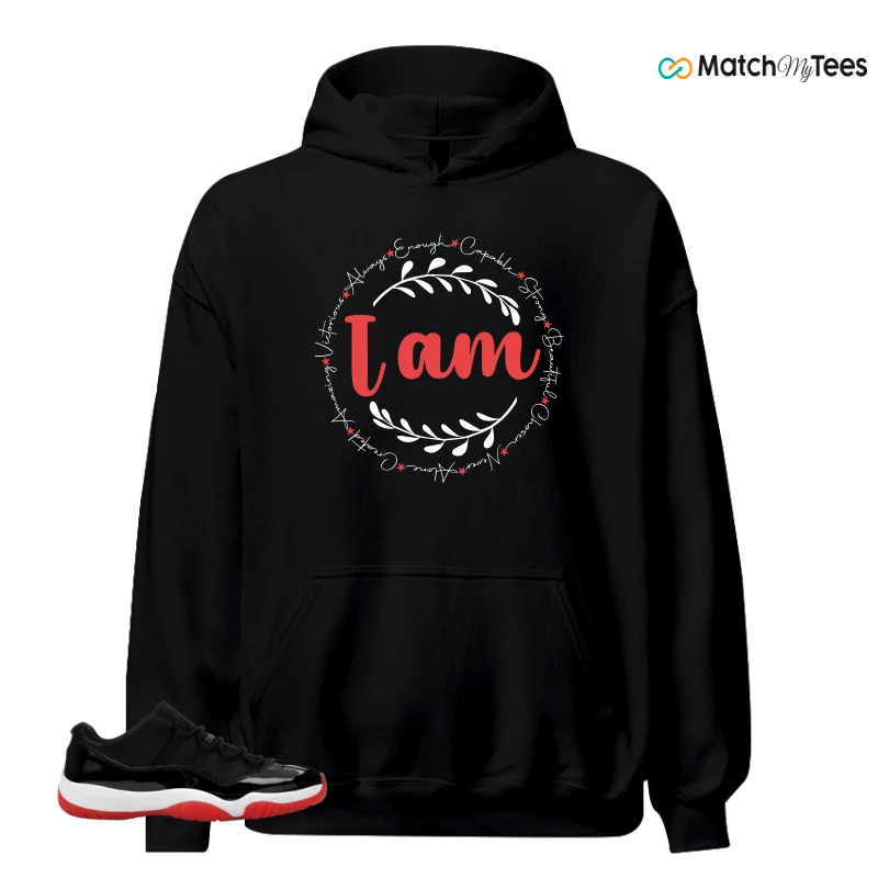 NIKE AIR JORDAN 11 RETRO LOW BRED 2025 SNEAKER Matching Tees hoodie