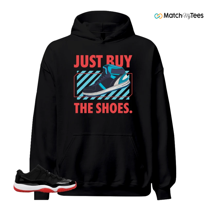 NIKE AIR JORDAN 11 RETRO LOW BRED 2025 SNEAKER Matching Tees hoodie