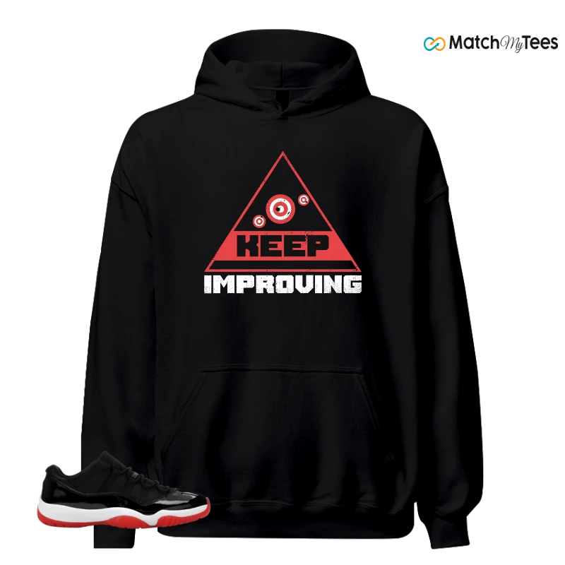 NIKE AIR JORDAN 11 RETRO LOW BRED 2025 SNEAKER Matching Tees hoodie