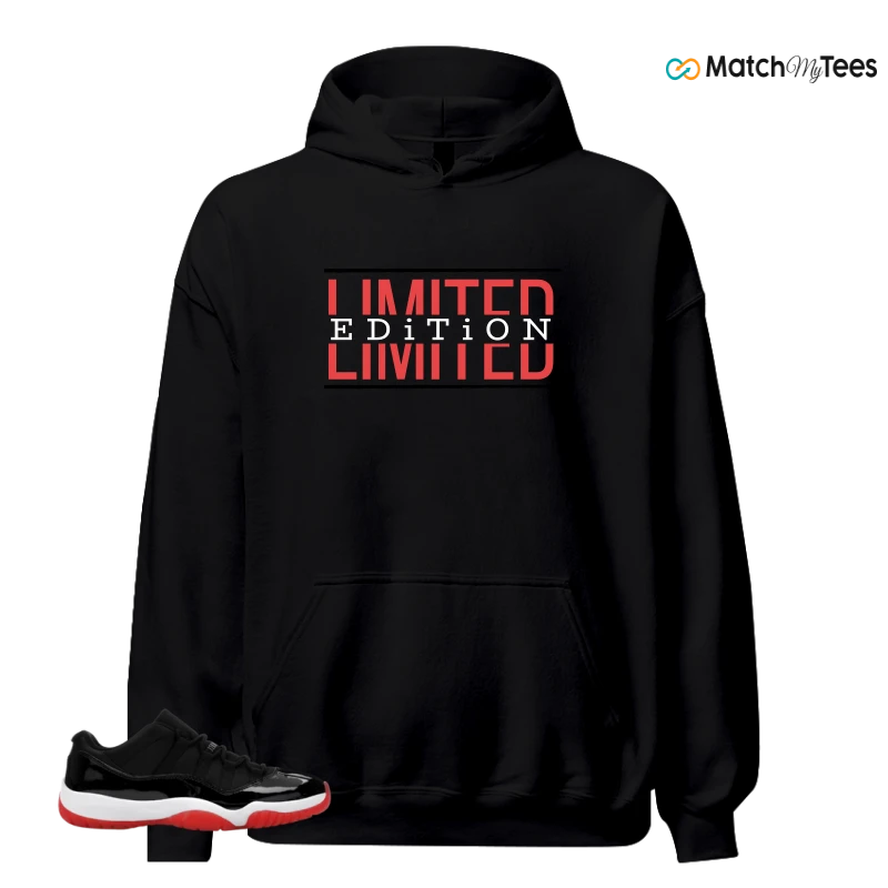 NIKE AIR JORDAN 11 RETRO LOW BRED 2025 SNEAKER Matching Tees hoodie