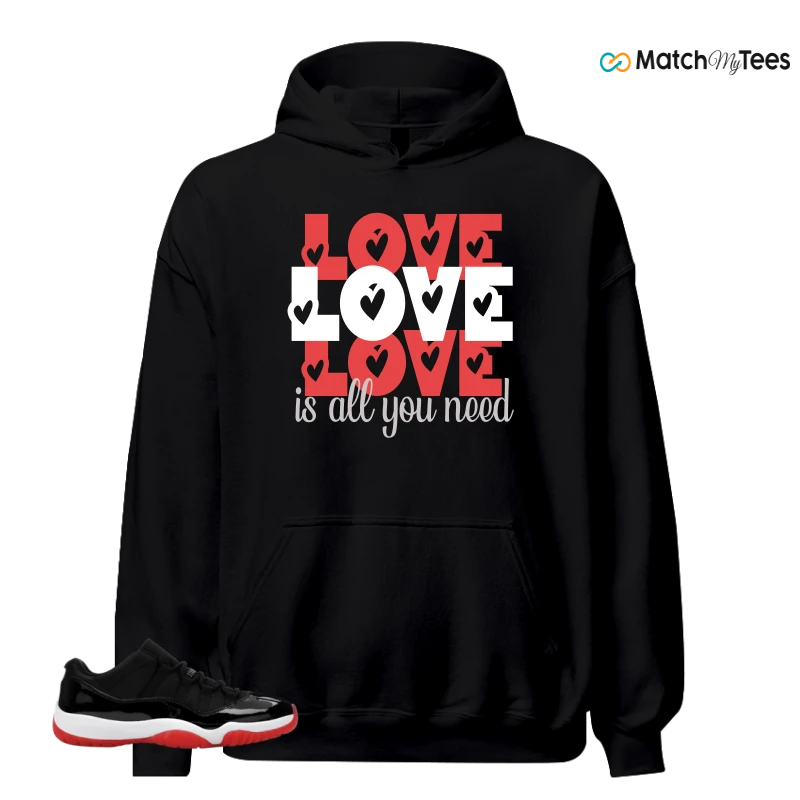 NIKE AIR JORDAN 11 RETRO LOW BRED 2025 SNEAKER Matching Tees hoodie