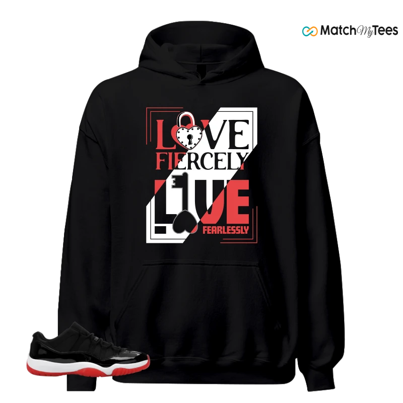 NIKE AIR JORDAN 11 RETRO LOW BRED 2025 SNEAKER Matching Tees hoodie