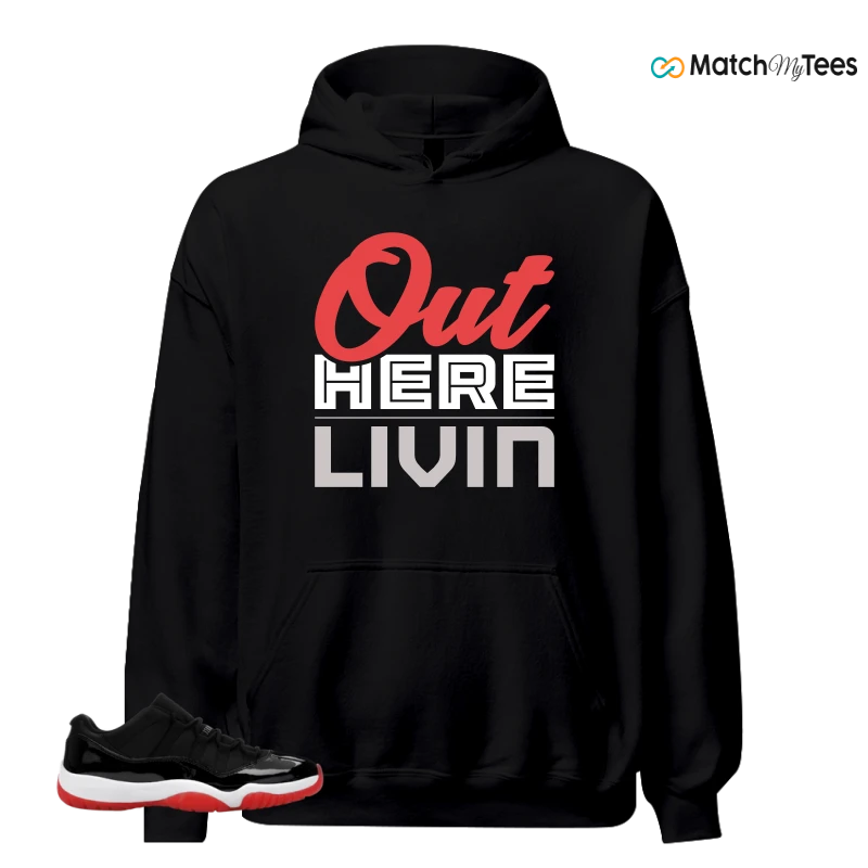 NIKE AIR JORDAN 11 RETRO LOW BRED 2025 SNEAKER Matching Tees hoodie