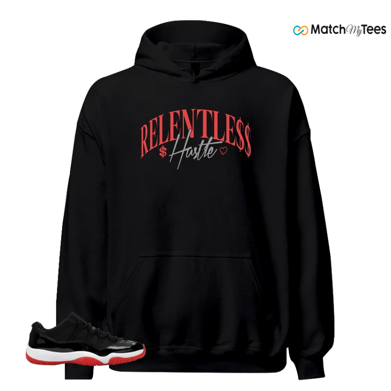NIKE AIR JORDAN 11 RETRO LOW BRED 2025 SNEAKER Matching Tees hoodie