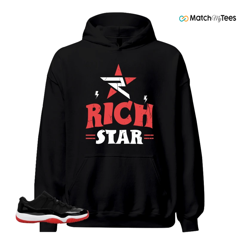 NIKE AIR JORDAN 11 RETRO LOW BRED 2025 SNEAKER Matching Tees hoodie