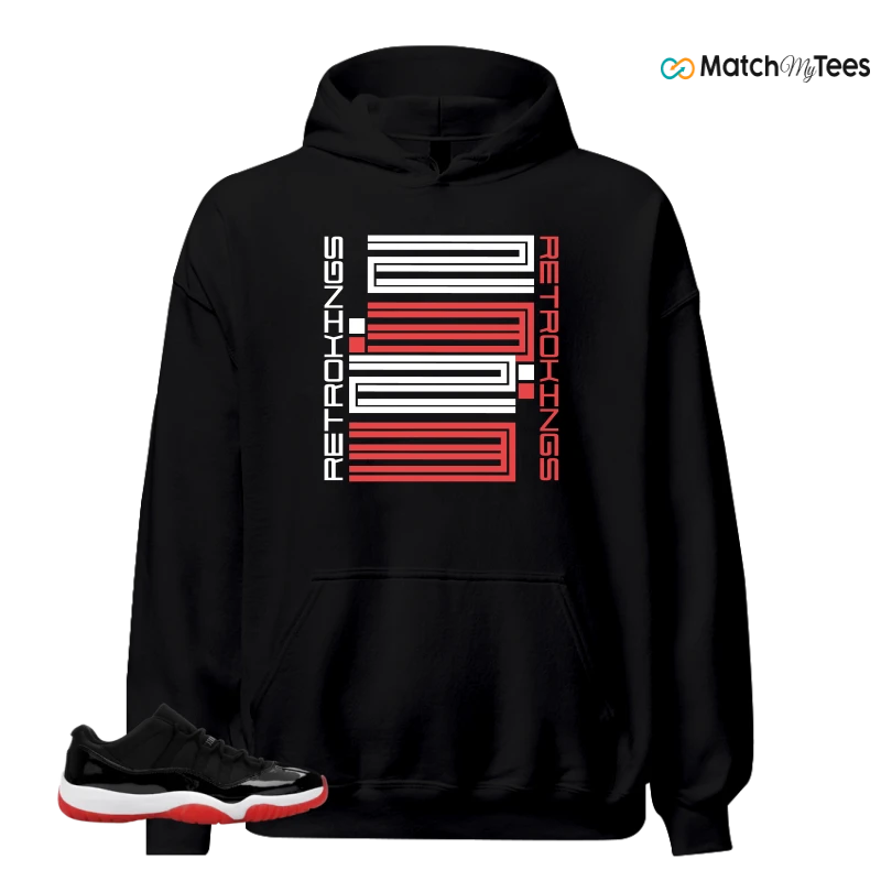 NIKE AIR JORDAN 11 RETRO LOW BRED 2025 SNEAKER Matching Tees hoodie