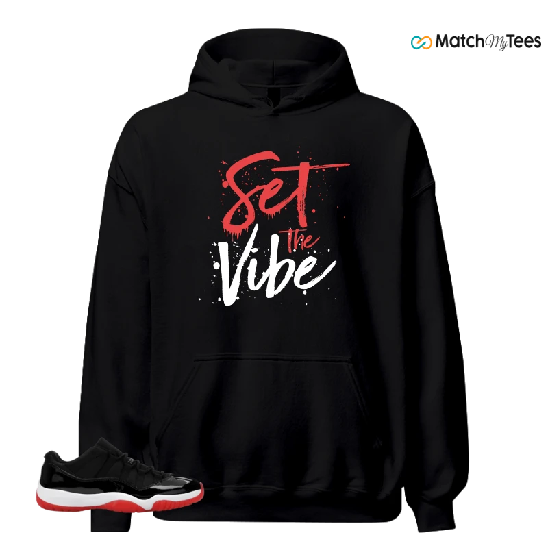 NIKE AIR JORDAN 11 RETRO LOW BRED 2025 SNEAKER Matching Tees hoodie