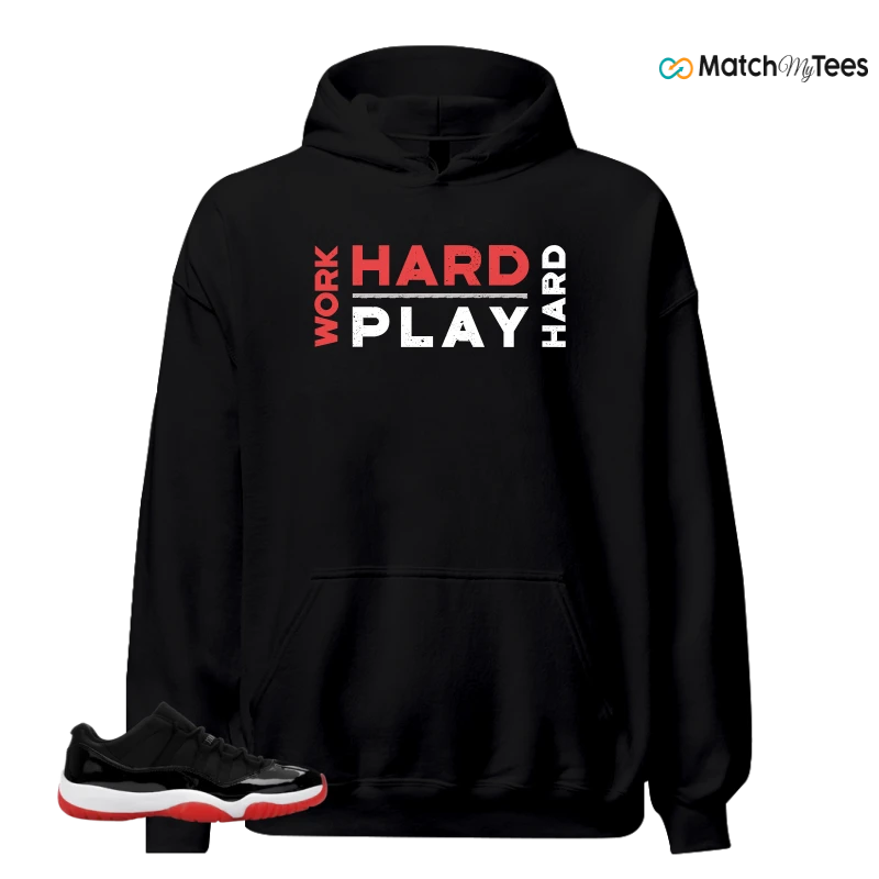 NIKE AIR JORDAN 11 RETRO LOW BRED 2025 SNEAKER Matching Tees hoodie