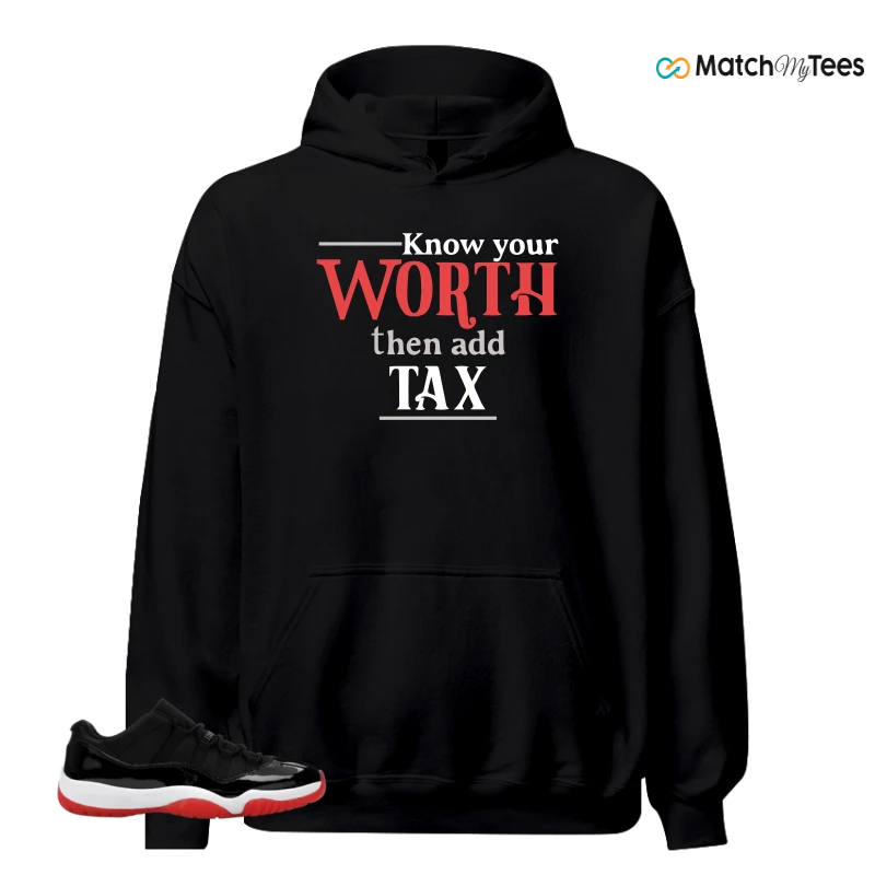 NIKE AIR JORDAN 11 RETRO LOW BRED 2025 SNEAKER Matching Tees hoodie
