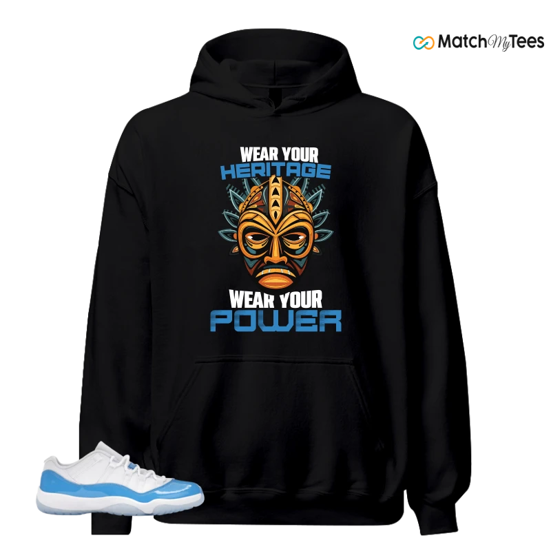 NIKE AIR JORDAN 11 RETRO LOW UNIVERSITY BLUE SNEAKER Matching Tees hoodie