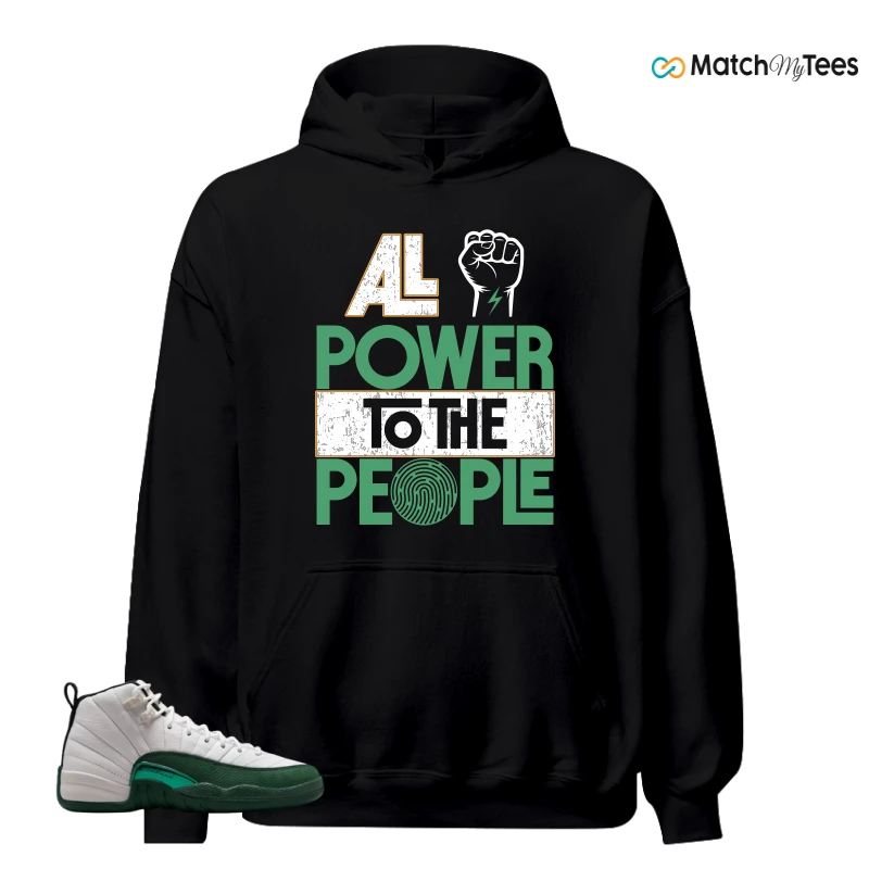 NIKE AIR JORDAN 12 RETRO BUCKS SNEAKER Matching Tees hoodie
