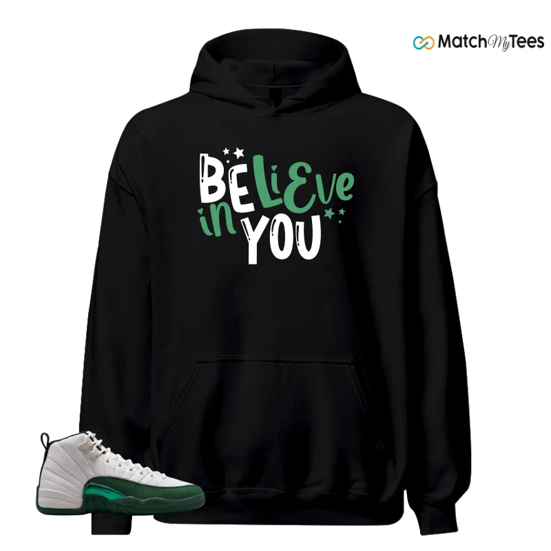NIKE AIR JORDAN 12 RETRO BUCKS SNEAKER Matching Tees hoodie