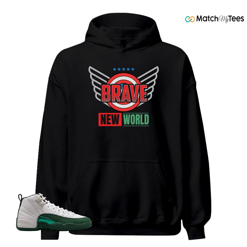 NIKE AIR JORDAN 12 RETRO BUCKS SNEAKER Matching Tees hoodie