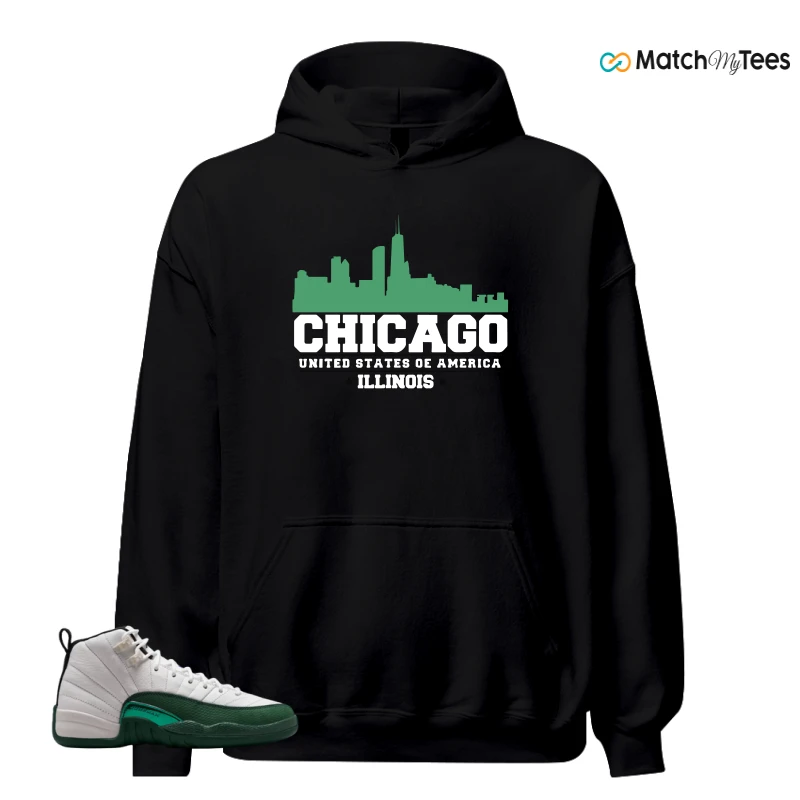 NIKE AIR JORDAN 12 RETRO BUCKS SNEAKER Matching Tees hoodie