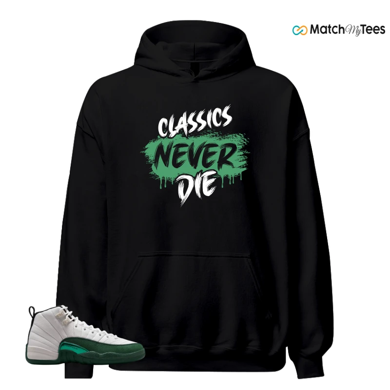 NIKE AIR JORDAN 12 RETRO BUCKS SNEAKER Matching Tees hoodie