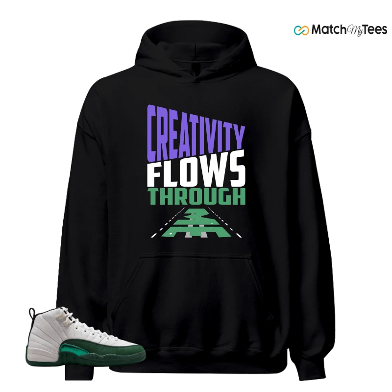 NIKE AIR JORDAN 12 RETRO BUCKS SNEAKER Matching Tees hoodie