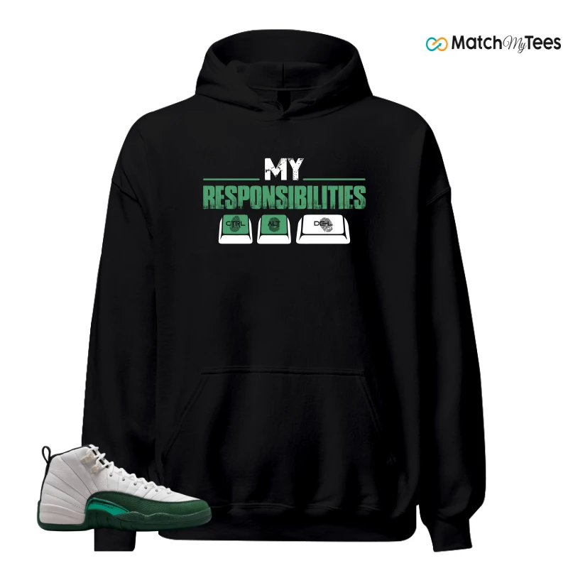 NIKE AIR JORDAN 12 RETRO BUCKS SNEAKER Matching Tees hoodie