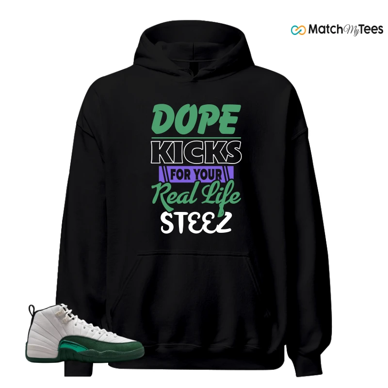 NIKE AIR JORDAN 12 RETRO BUCKS SNEAKER Matching Tees hoodie