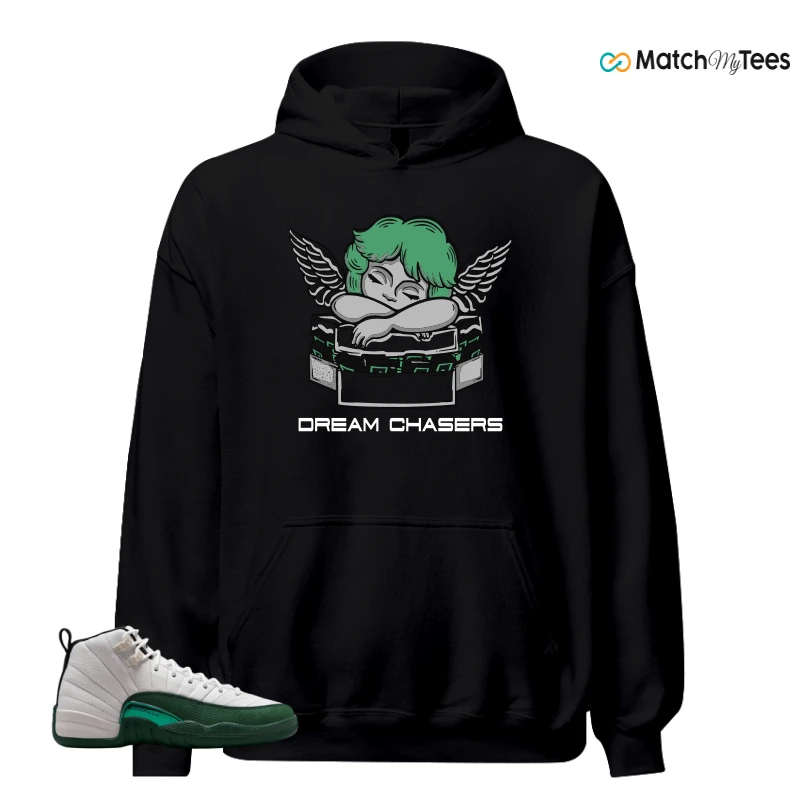 NIKE AIR JORDAN 12 RETRO BUCKS SNEAKER Matching Tees hoodie