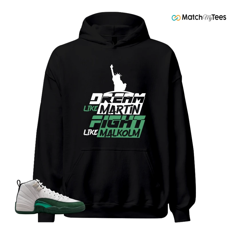 NIKE AIR JORDAN 12 RETRO BUCKS SNEAKER Matching Tees hoodie