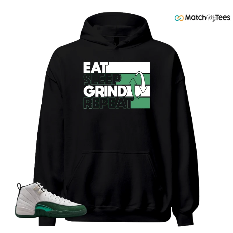 NIKE AIR JORDAN 12 RETRO BUCKS SNEAKER Matching Tees hoodie