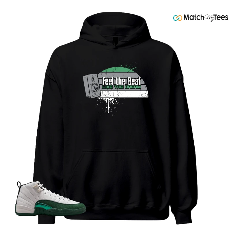 NIKE AIR JORDAN 12 RETRO BUCKS SNEAKER Matching Tees hoodie
