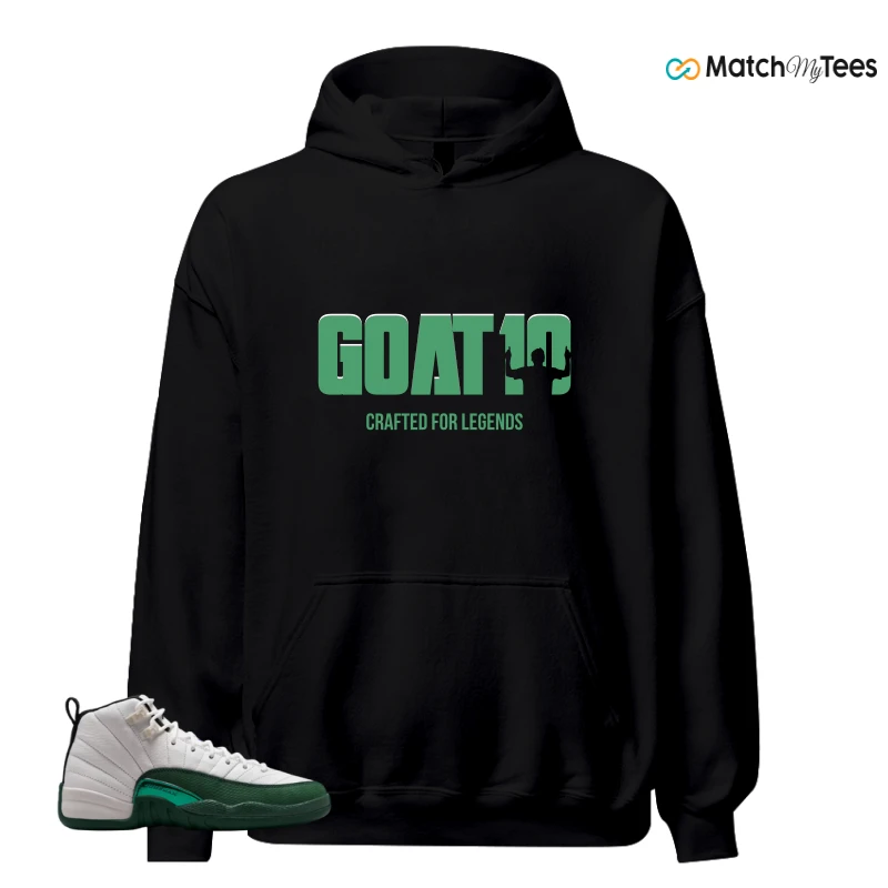 NIKE AIR JORDAN 12 RETRO BUCKS SNEAKER Matching Tees hoodie