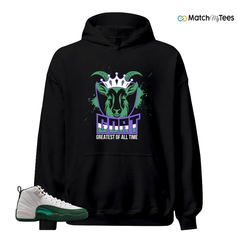 NIKE AIR JORDAN 12 RETRO BUCKS SNEAKER Matching Tees hoodie