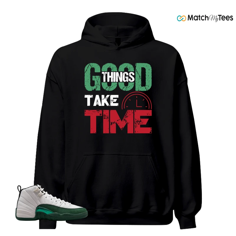 NIKE AIR JORDAN 12 RETRO BUCKS SNEAKER Matching Tees hoodie