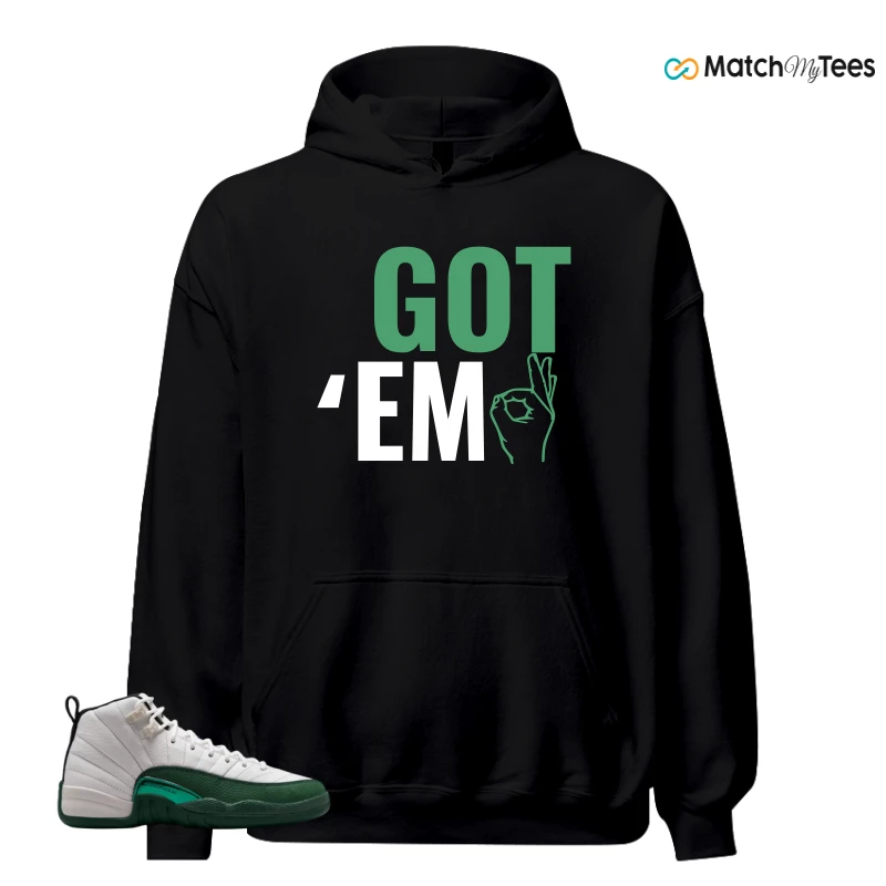 NIKE AIR JORDAN 12 RETRO BUCKS SNEAKER Matching Tees hoodie