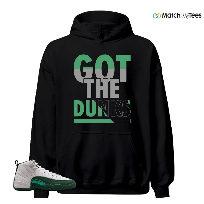 NIKE AIR JORDAN 12 RETRO BUCKS SNEAKER Matching Tees hoodie
