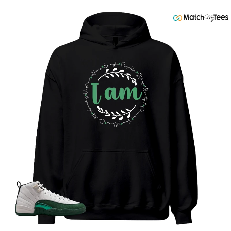 NIKE AIR JORDAN 12 RETRO BUCKS SNEAKER Matching Tees hoodie