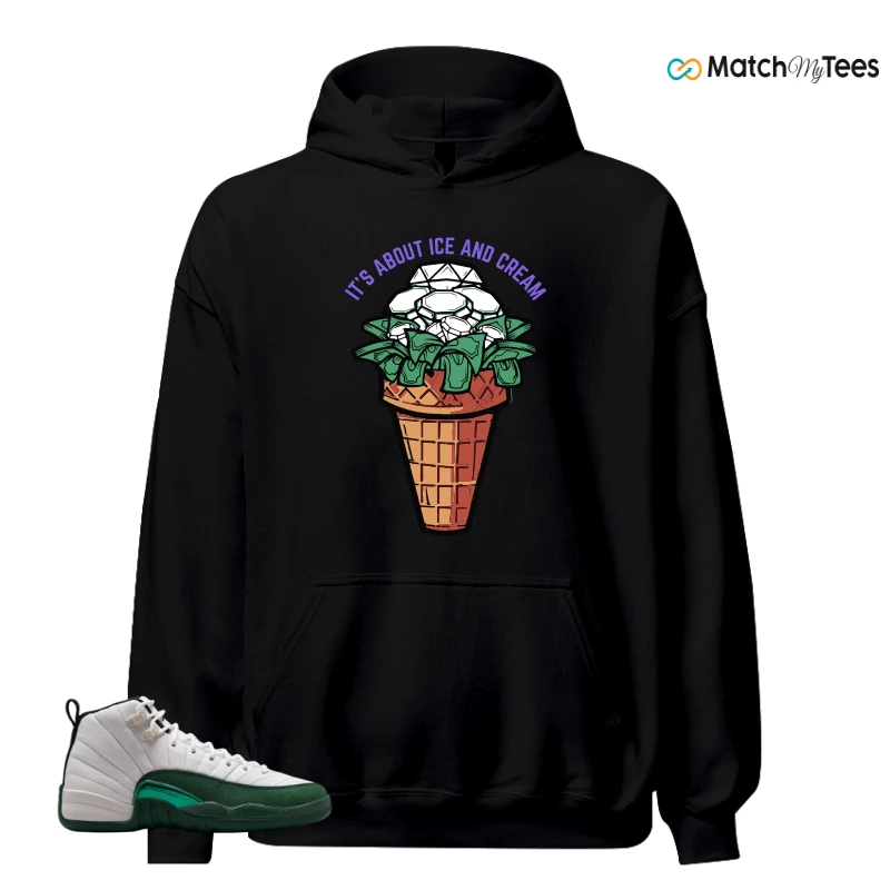NIKE AIR JORDAN 12 RETRO BUCKS SNEAKER Matching Tees hoodie