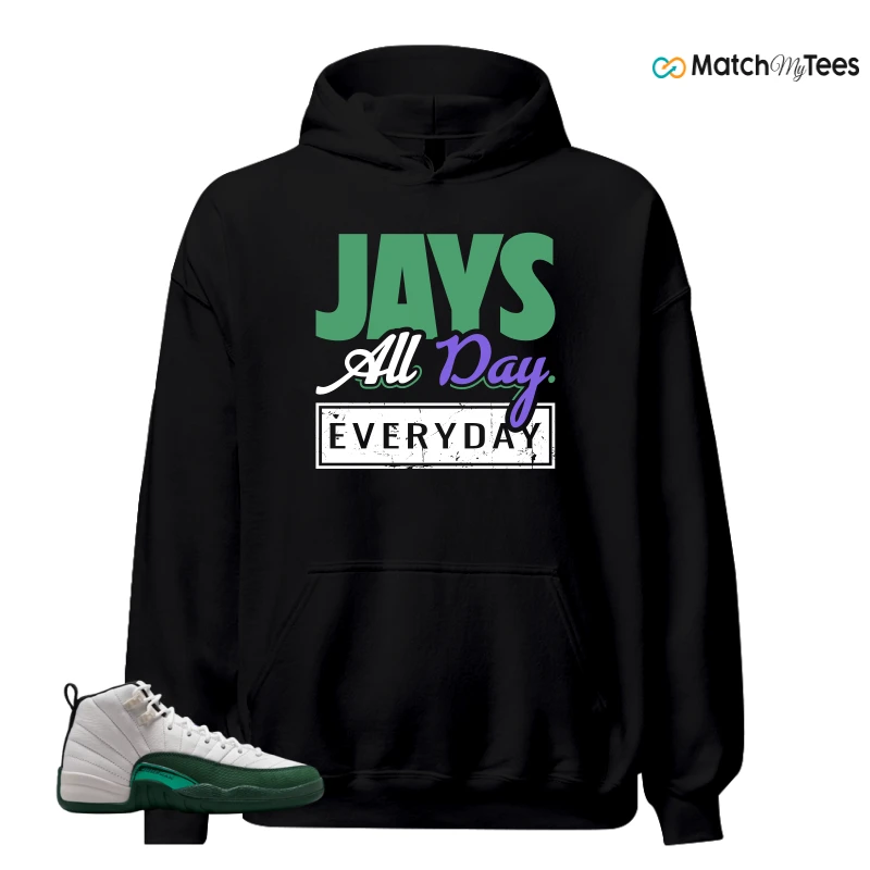 NIKE AIR JORDAN 12 RETRO BUCKS SNEAKER Matching Tees hoodie