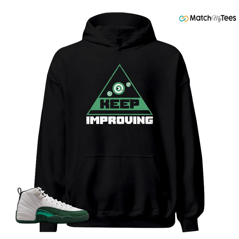 NIKE AIR JORDAN 12 RETRO BUCKS SNEAKER Matching Tees hoodie
