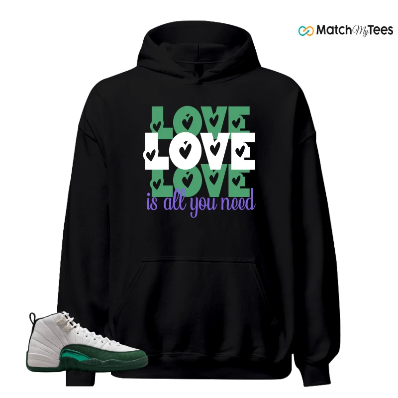 NIKE AIR JORDAN 12 RETRO BUCKS SNEAKER Matching Tees hoodie