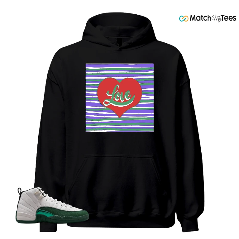 NIKE AIR JORDAN 12 RETRO BUCKS SNEAKER Matching Tees hoodie