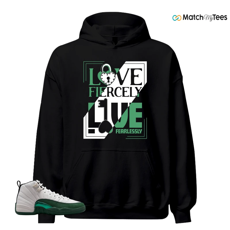NIKE AIR JORDAN 12 RETRO BUCKS SNEAKER Matching Tees hoodie