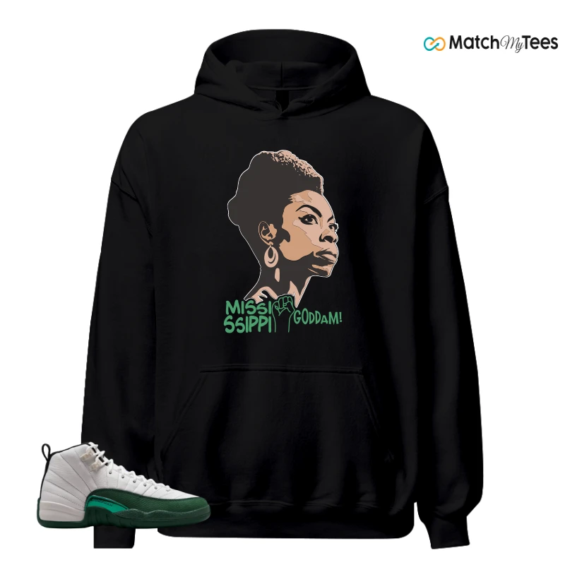 NIKE AIR JORDAN 12 RETRO BUCKS SNEAKER Matching Tees hoodie
