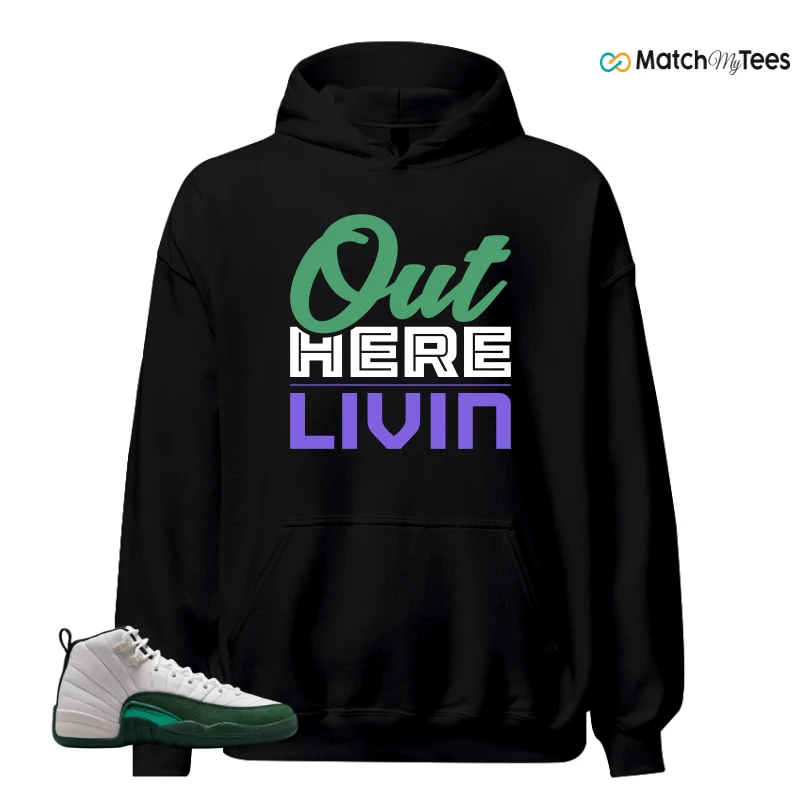 NIKE AIR JORDAN 12 RETRO BUCKS SNEAKER Matching Tees hoodie