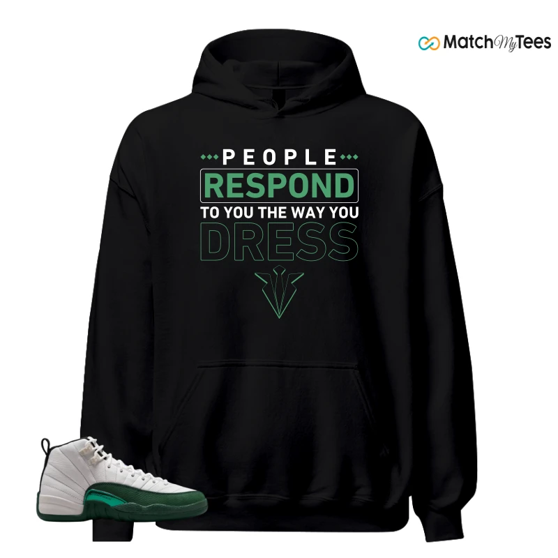 NIKE AIR JORDAN 12 RETRO BUCKS SNEAKER Matching Tees hoodie