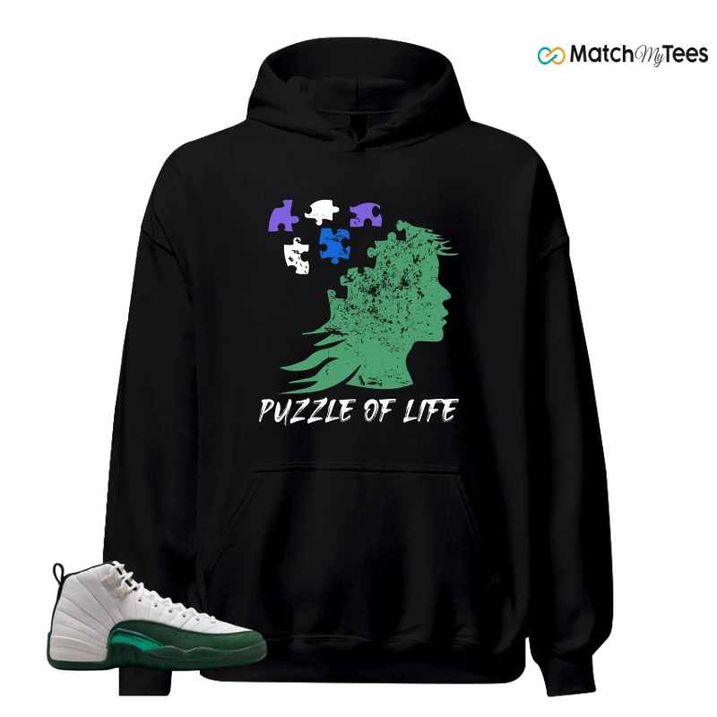 NIKE AIR JORDAN 12 RETRO BUCKS SNEAKER Matching Tees hoodie