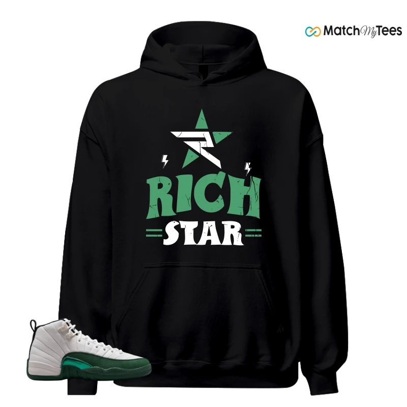 NIKE AIR JORDAN 12 RETRO BUCKS SNEAKER Matching Tees hoodie