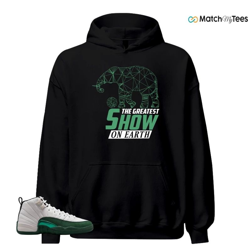 NIKE AIR JORDAN 12 RETRO BUCKS SNEAKER Matching Tees hoodie