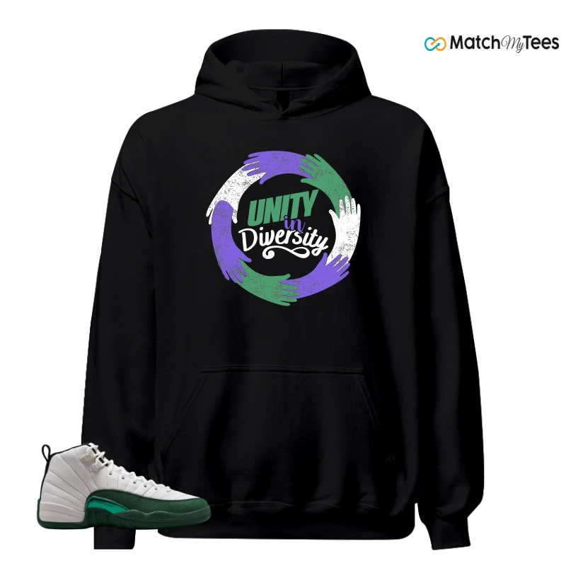 NIKE AIR JORDAN 12 RETRO BUCKS SNEAKER Matching Tees hoodie