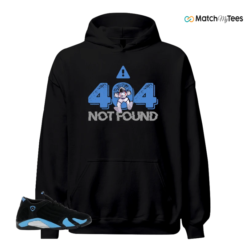 NIKE AIR JORDAN 14 RETRO BLACK UNIVERSITY BLUE (2026) (GS) SNEAKER Matching Tees hoodie