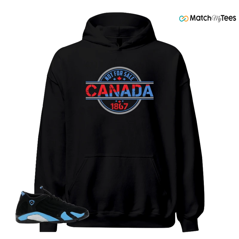 NIKE AIR JORDAN 14 RETRO BLACK UNIVERSITY BLUE (2026) (GS) SNEAKER Matching Tees hoodie
