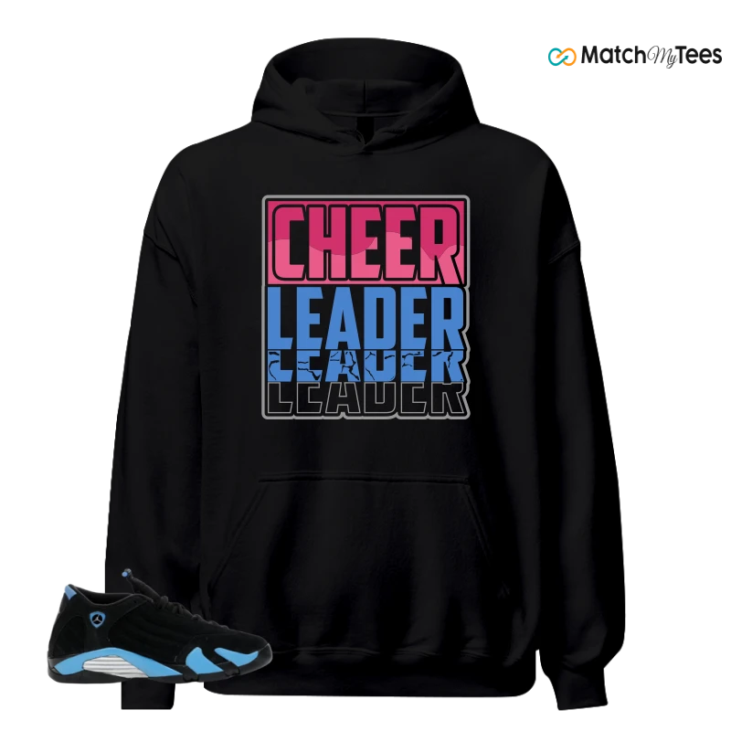 NIKE AIR JORDAN 14 RETRO BLACK UNIVERSITY BLUE (2026) (GS) SNEAKER Matching Tees hoodie