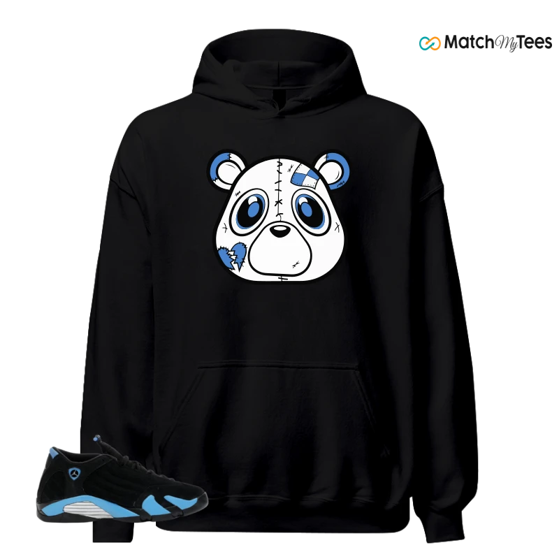 NIKE AIR JORDAN 14 RETRO BLACK UNIVERSITY BLUE (2026) (GS) SNEAKER Matching Tees hoodie