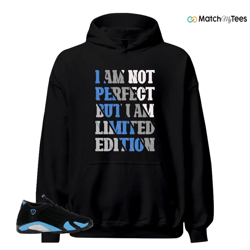 NIKE AIR JORDAN 14 RETRO BLACK UNIVERSITY BLUE (2026) (GS) SNEAKER Matching Tees hoodie